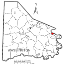 Map of New Eagle, Washington County, Pennsylvania Highlighted.png