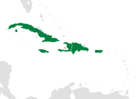 Localización de las Antillas Mayores