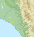 Mapa físico de localización Lambayeque