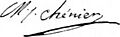 Marie-Joseph ChénierSignature