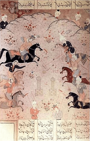 Archivo:Miniature depicts a chovqan game the story of Khosrow and Shirin of Nizami Ganjevi