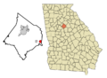 Newton County Georgia Incorporated and Unincorporated areas Newborn Highlighted