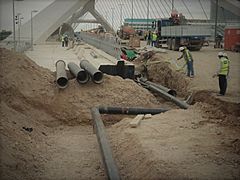 Obras Puente Tercer Milenio Mayo 2008