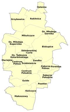 Distritos de Zabrze.
