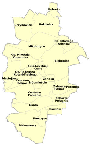 Archivo:POL Zabrze dzielnice 2021 labels