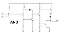Puerta AND con transistores