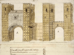 Puerta de Osario - Plan de remodelación de 1730.png