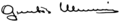 Signature of Guntis Ulmanis