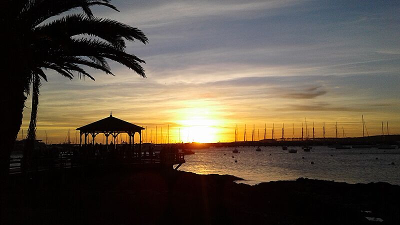 Sunset at the harbour