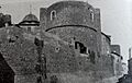 1920. Vila Joiosa. Muralla i àbsis, carrer del Mar