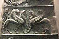 Archivo:Ancient Greece Bronze Votive Stele with Griffins (28382449002)