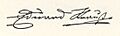 Eduard Strauss Signatur