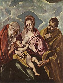 El Greco - Holy Family with St Anne - WGA10565.jpg