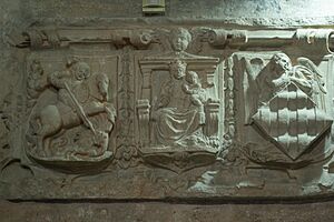 Archivo:Emblemas de los tres brazos de la Generalitat. Palacio de la Generalitat Valenciana
