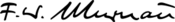 F. W. Murnau signature.svg