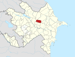 Goychay District in Azerbaijan 2021.svg