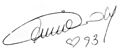 La Maison du Cygne, Bruxelles - autographe d'Annie Cordy (1993)