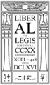 Liber AL Vel Legis