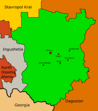 Archivo:Map of Chechnya