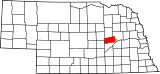 Map of Nebraska highlighting Nance County.svg