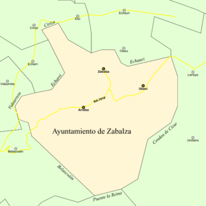 Archivo:Mapa municipal de Zabalza