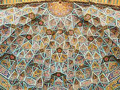 Nasr ol Molk mosque vault ceiling