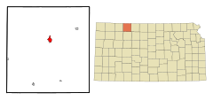 Norton County Kansas Incorporated and Unincorporated areas Norton Highlighted.svg