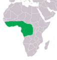 Osteolaemus tetraspis Distribution