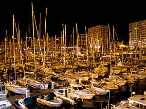 Archivo:Port plaisance boulogne nuit