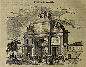 Archivo:Puerta de Toledo, en el Diccionario geográfico-histórico-estadístico de Madoz