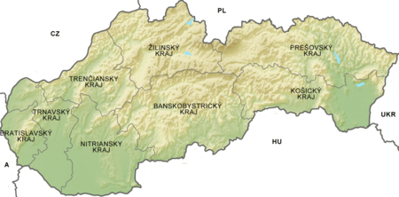 Regiones administrativas de Eslovaquia