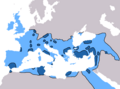 Spread of Christianity to AD 600 - Atlas of World History