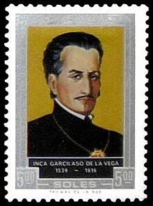 Stamp of Peru - 1969 - Colnect 386673 - Inca Garcilaso de la Vega.jpeg