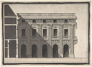 Archivo:Victor Louis, Design for the Garden Façade of the Palais Royal, 1781