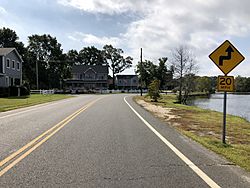 2018-10-04 11 30 16 View south along Ocean County Route 625 (Ocean Gate Drive) just south of Ocean County Route 617 (Chelsea Avenue) in Ocean Gate, Ocean County, New Jersey.jpg