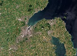 Archivo:Belfast with Lough by Sentinel-2