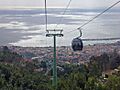 Blick über Funchal, von der Seilbahn aus