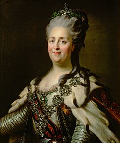 Catherine II after Roslin, Rokotov (1780s, Kunsthistorisches Museum).jpg