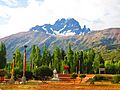 Cerro Castillo desde el pueblo