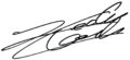 Charles Leclerc F1-driver signature