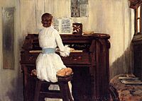 Chase William Merritt Mrs Meigs At The Piano Organ 1883