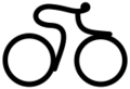 Cycling - Paralympic pictogram