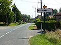 Enguinegatte (Pas-de-Calais, Fr) city limit sign