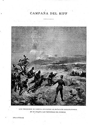 Archivo:Enrique estevan-los tiradores de saboya apoyando al batallón disciplinario