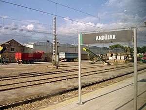 Archivo:Estación de Andújar - vías