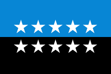 Flag of the European Coal and Steel Community 10 Star Version
