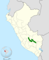 Grallaria occabambae map