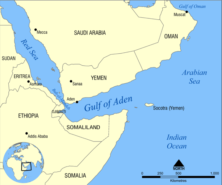 Gulf of Aden map
