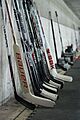 Ice hockey sticks - Lausanne Hockey Club vs. HC Viège, 01.04.2010