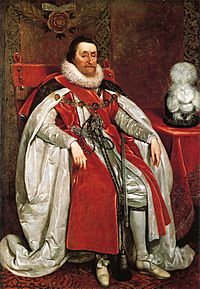 Archivo:James I of England by Daniel Mytens